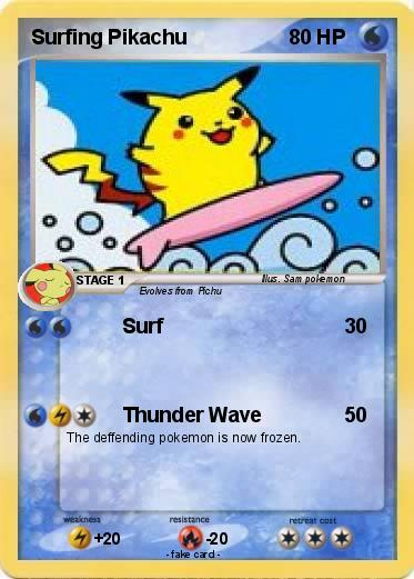 Pokemon Surfing Pikachu