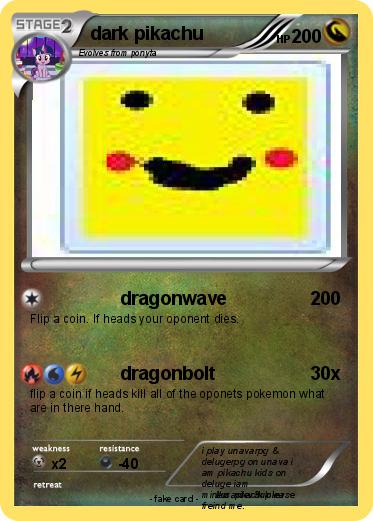 Pokemon dark pikachu