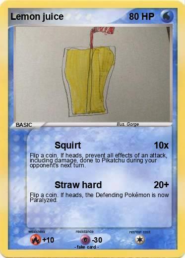 Pokemon Lemon juice