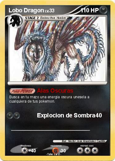 Pokemon Lobo Dragon