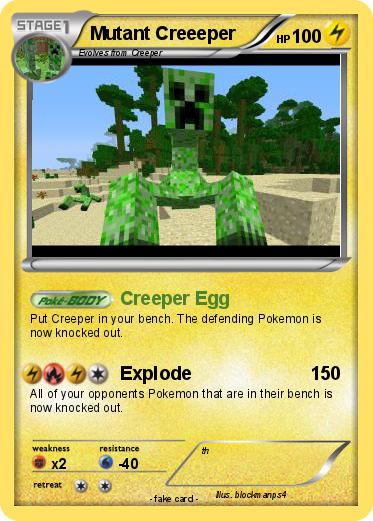 Pokemon Mutant Creeeper Pokemon Mutant Creeeper