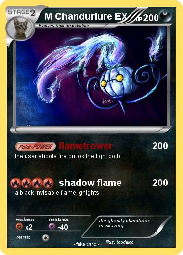 Pokemon M Chandurlure EX