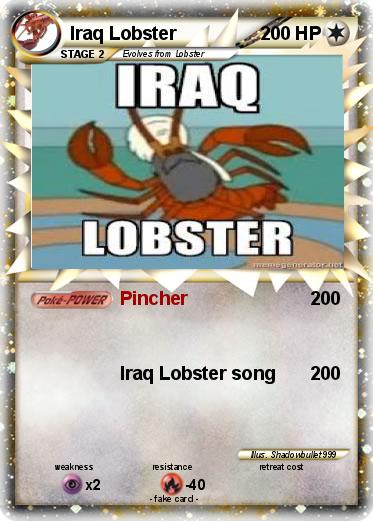 Pokemon Iraq Lobster