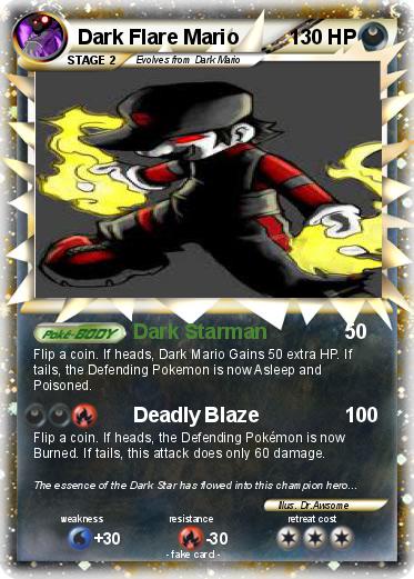 Pokemon Dark Flare Mario