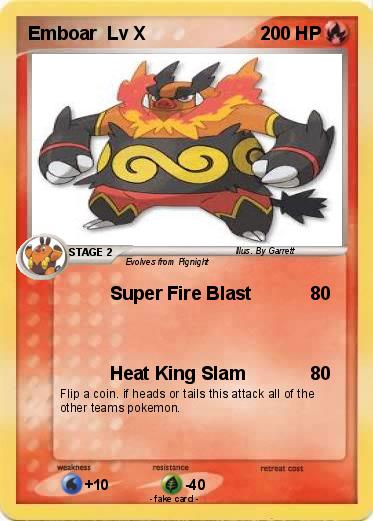 Pokemon Emboar  Lv X
