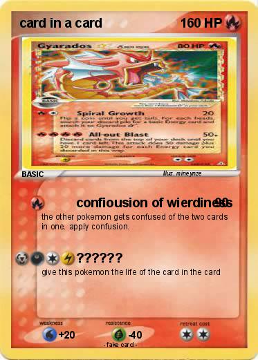Pokemon card in a card