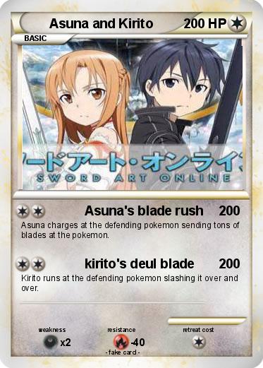 Pokemon Asuna and Kirito