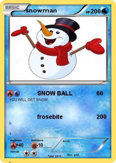 Pokemon snowman