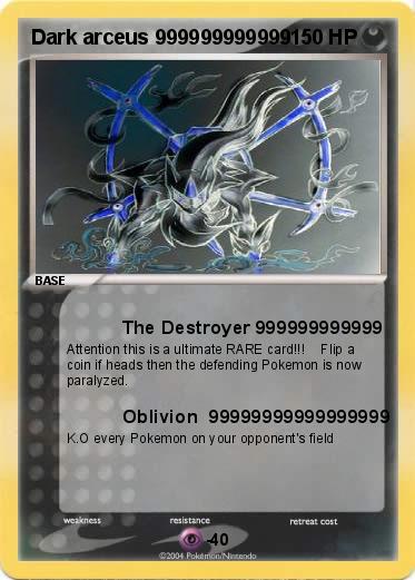 Pokemon Dark arceus 999999999999