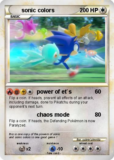 Pokemon sonic colors