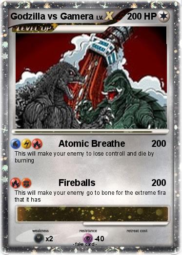 Pokemon Godzilla vs Gamera