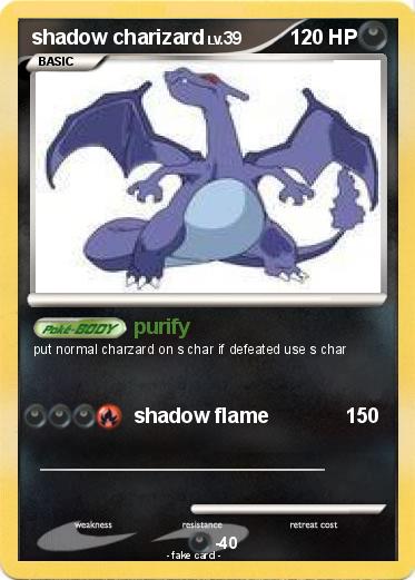 Pokemon shadow charizard