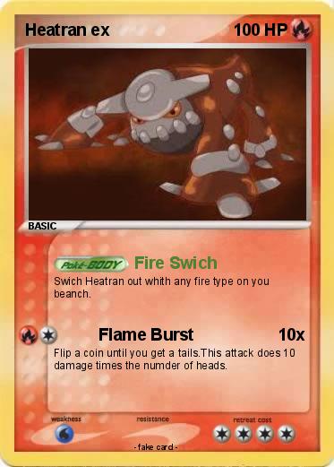 Pokemon Heatran ex
