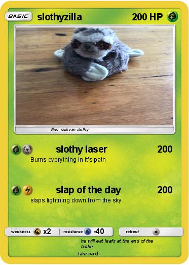 Pokemon slothyzilla