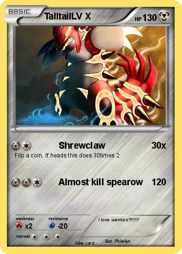 Pokemon TalltailLV X