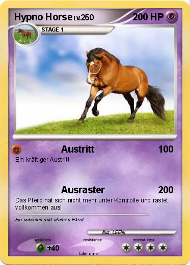 Pokemon Hypno Horse