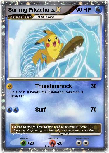 Pokemon Surfing Pikachu