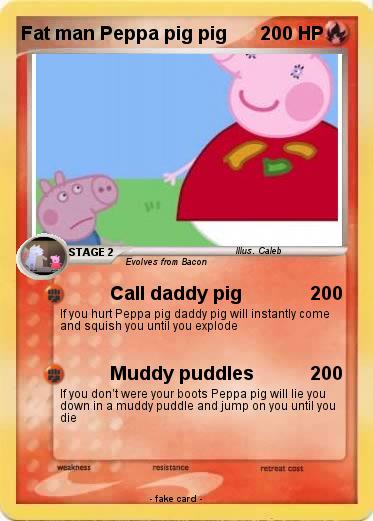 Pokemon Fat man Peppa pig pig