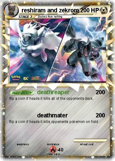 Pokemon reshiram and zekrom