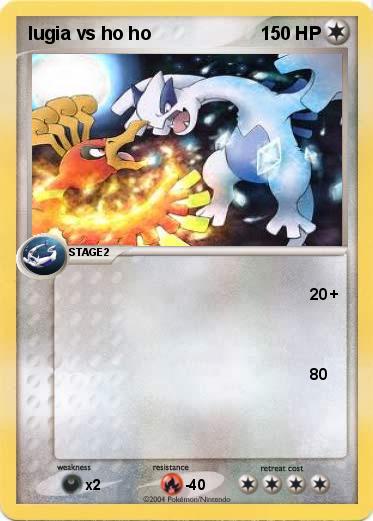 Pokemon lugia vs ho ho