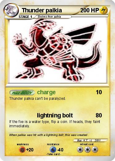 Pokemon Thunder palkia