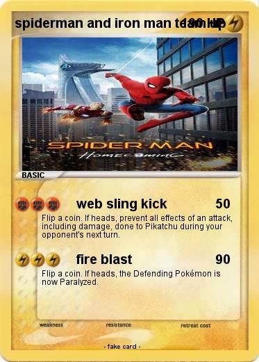 Pokemon spiderman and iron man team up