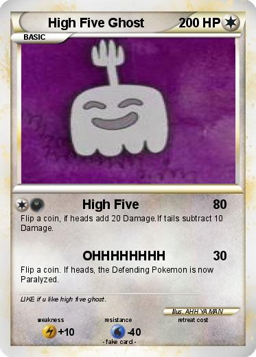 Pokemon High Five Ghost