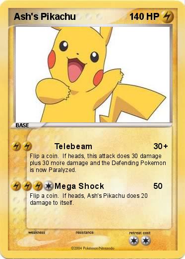 Pokemon Ash's Pikachu