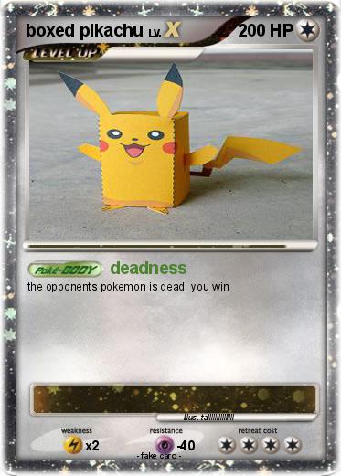 Pokemon boxed pikachu