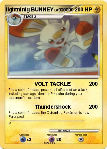 Pokemon lightninig BUNNEY