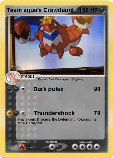 Pokemon Team aqua’s Crawdaunt