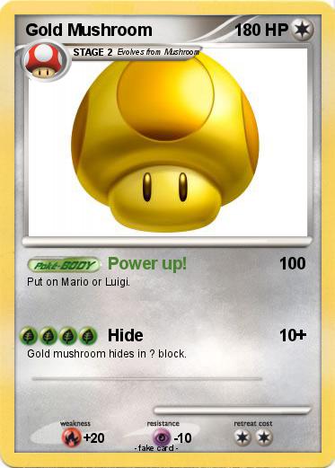 Pokemon Gold Mushroom