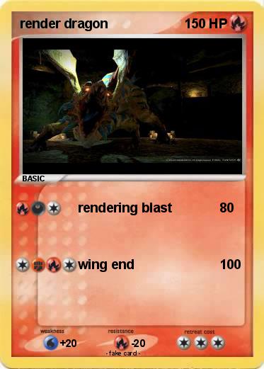 Pokemon render dragon