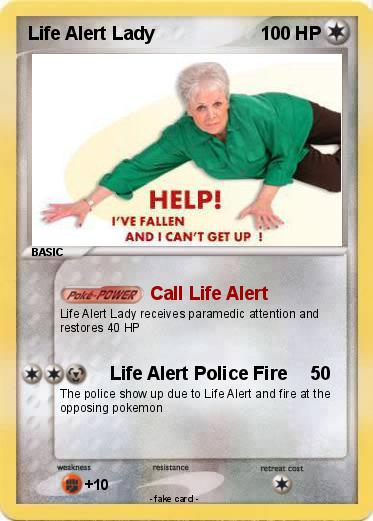 Pokemon Life Alert Lady