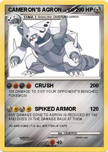 Pokemon CAMERON'S AGRON