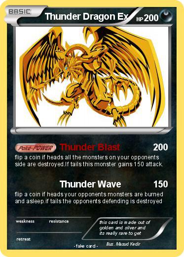 Pokemon Thunder Dragon Ex