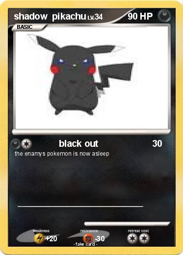 Pokemon shadow  pikachu