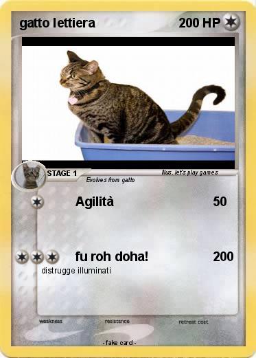 Pokemon gatto lettiera