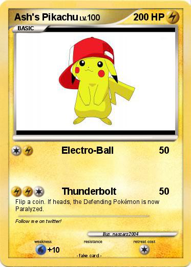 Pokemon Ash's Pikachu