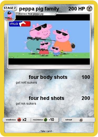 Pokemon peppa pig family