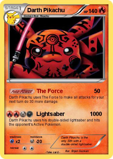 Pokemon Darth Pikachu