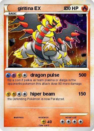 Pokemon giritina EX                  8