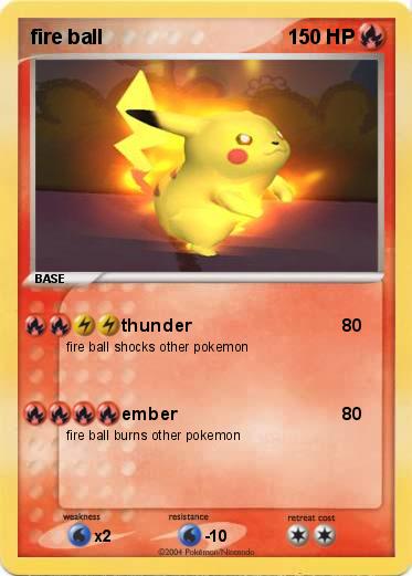 Pokemon fire ball