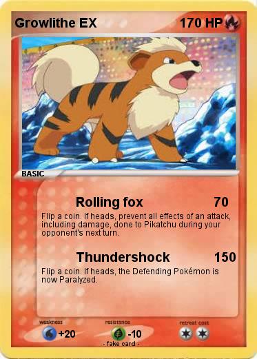 Pokemon Growlithe EX