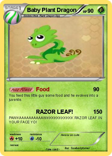 Pokemon Baby Plant Dragon