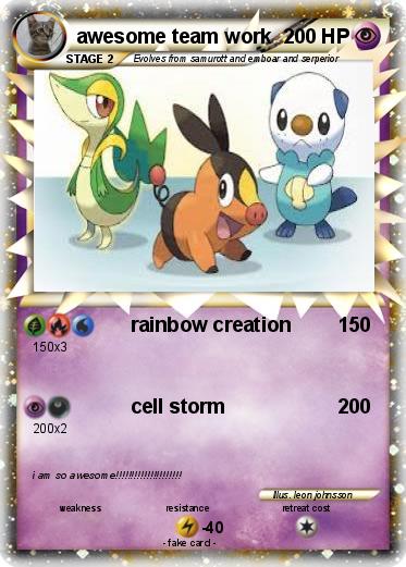 Pokemon awesome team work