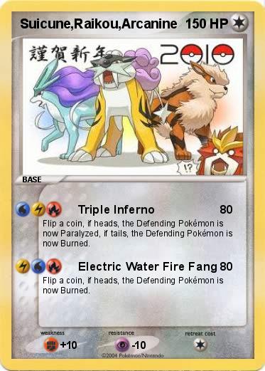 Pokemon Suicune,Raikou,Arcanine