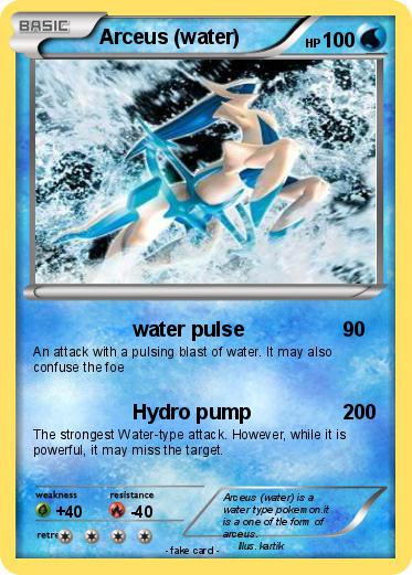 Pokemon Arceus (water)