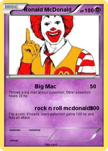 Pokemon Ronald McDonald