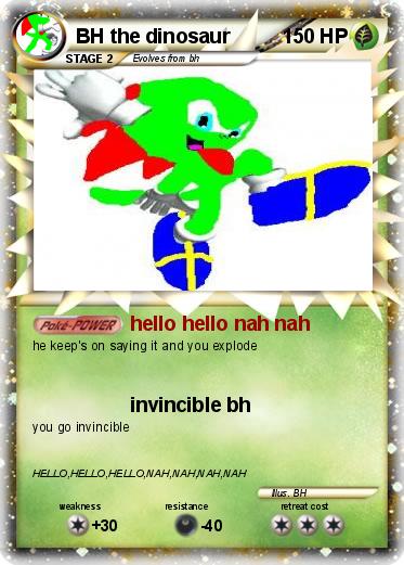 Pokemon BH the dinosaur
